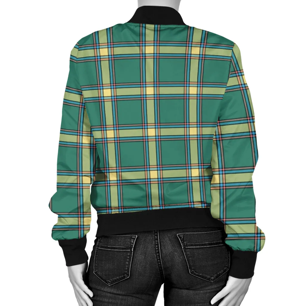Alberta Province Canada Tartan Bomber Jacket