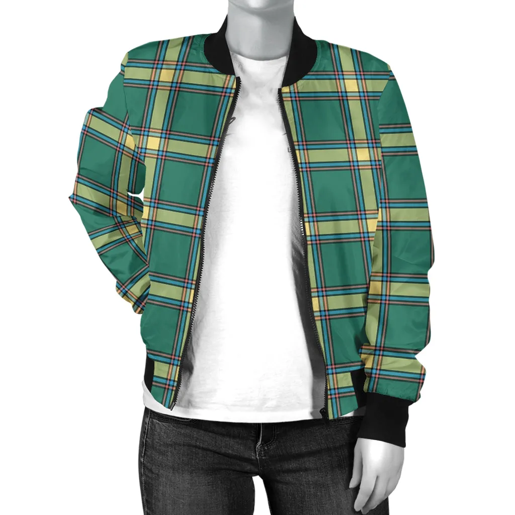Alberta Province Canada Tartan Bomber Jacket