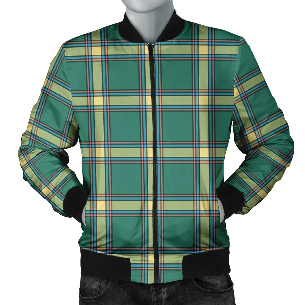 Alberta Province Canada Tartan Bomber Jacket