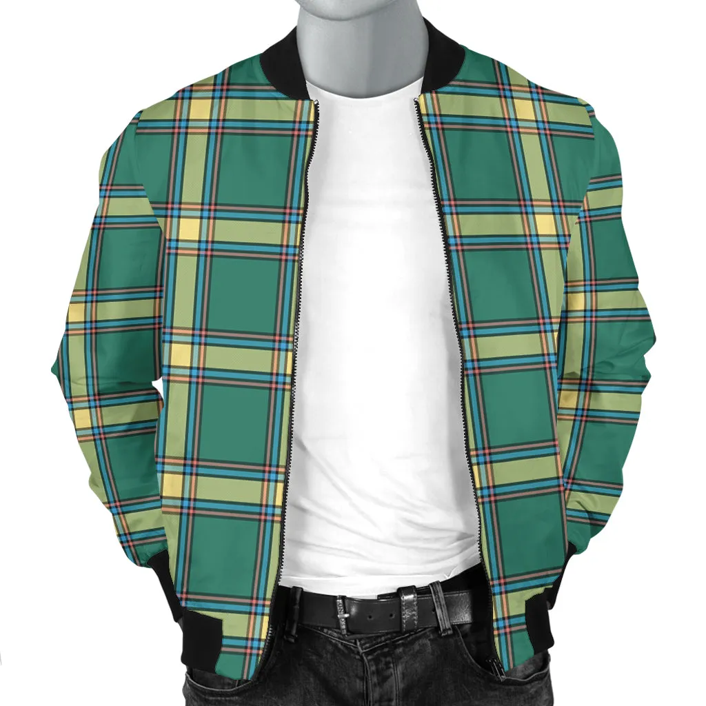 Alberta Province Canada Tartan Bomber Jacket
