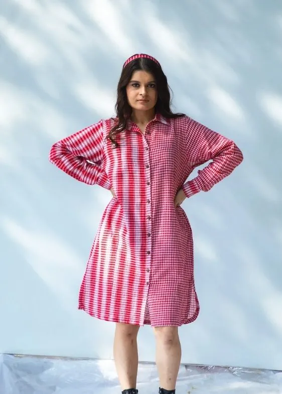 Anti Fit Red Shirt Dress
