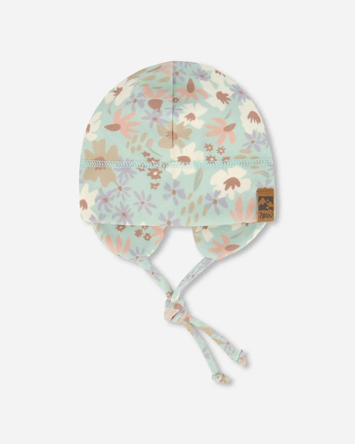 Baby Mid-Season One-Piece Outerwear Lilac With Printed Hat