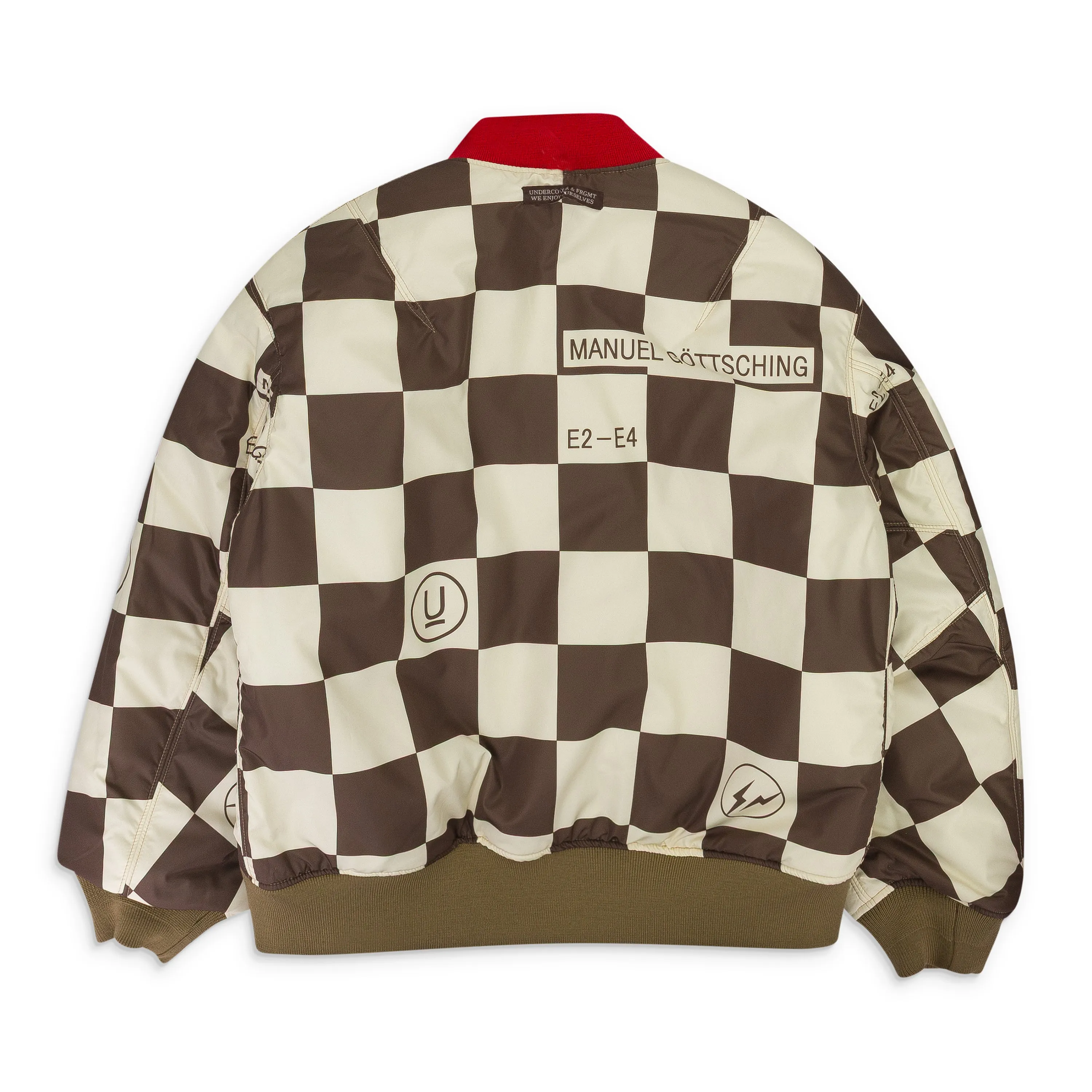 BEIGE MENS WOVEN BLOUSON JACKET BOMBER