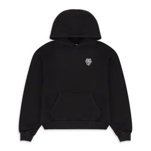 BLACK PULLOVER HOODIE