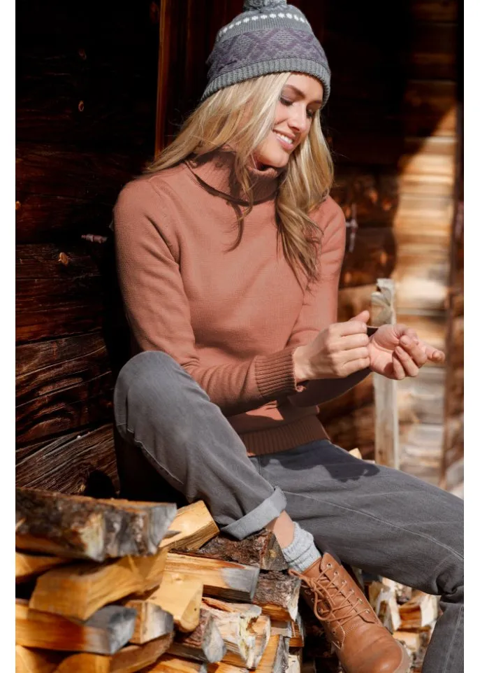 Bpc Bonprix Collection turtleneck sweater, brown