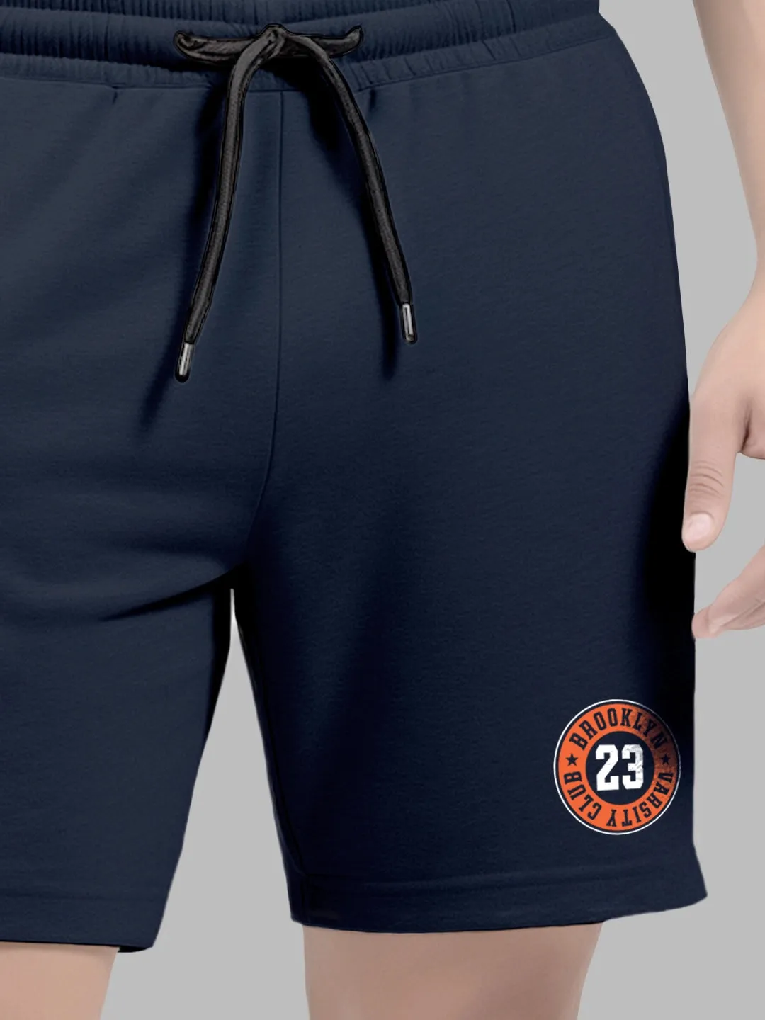 Brooklyn Cotton Mens T Shirt and Shorts Combo Set (Plus Size)