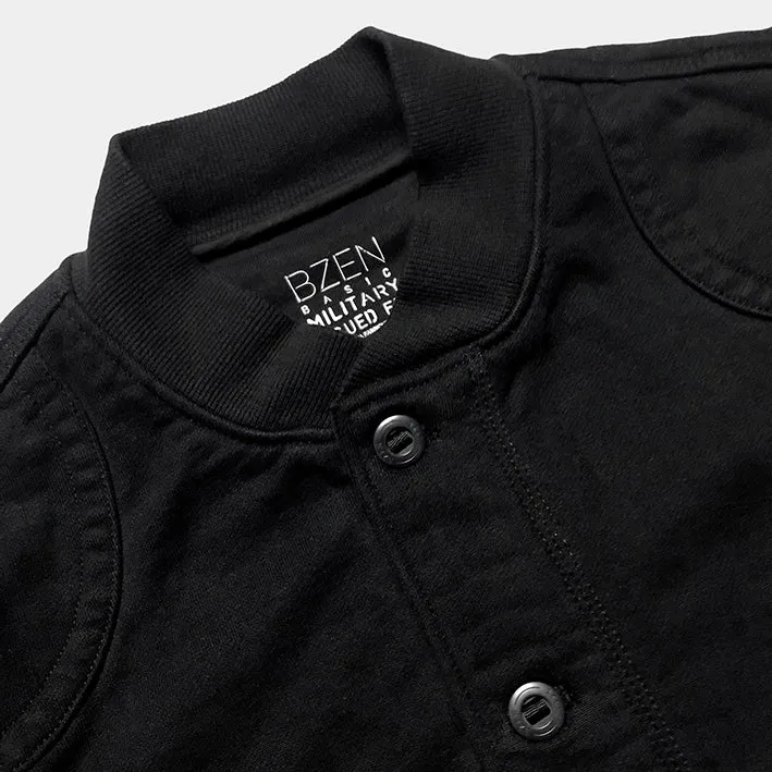 BZEN UNARMY - M.3222 COBB REGULAR FIT KNIT BOMBER JACKET- E0 BLACK