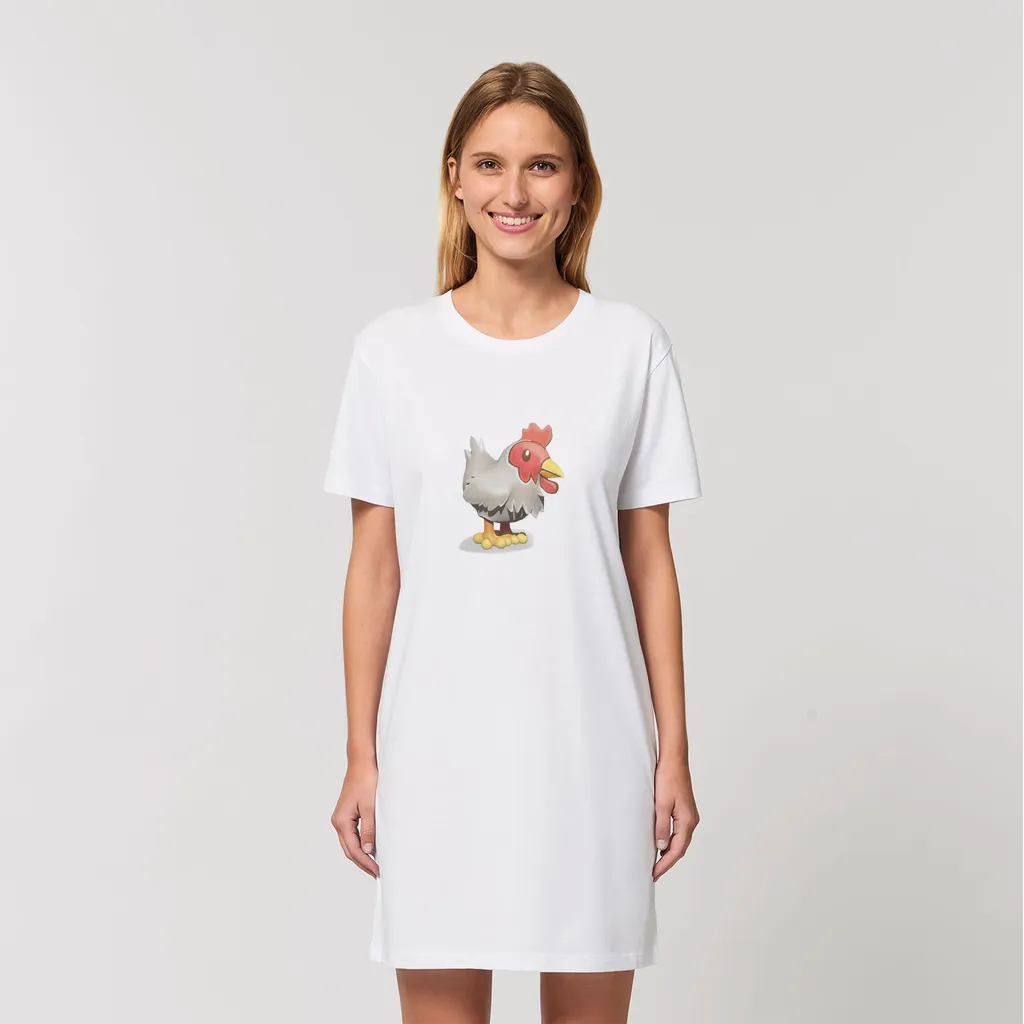 Chicken Organic T-Shirt Dress