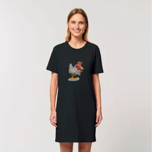 Chicken Organic T-Shirt Dress