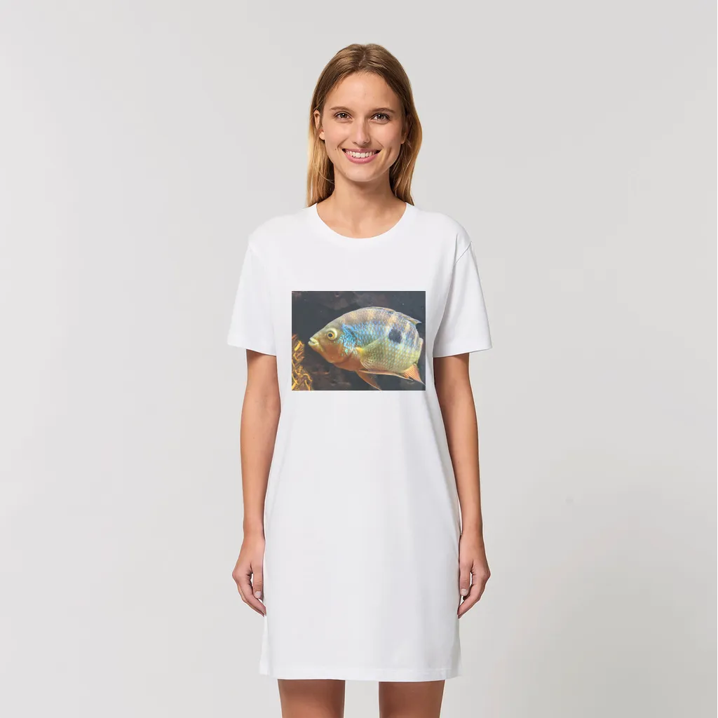 Colorful Fish Organic T-Shirt Dress