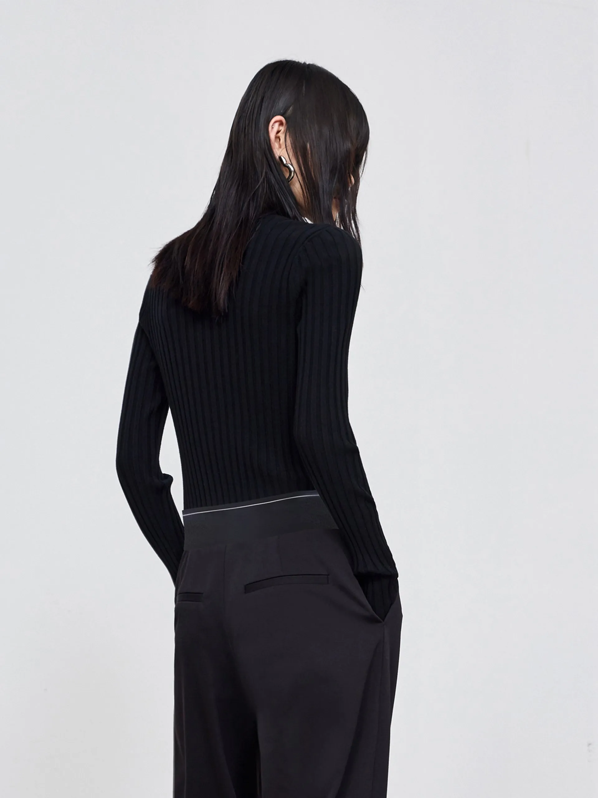 Cutout Turtleneck Sweater