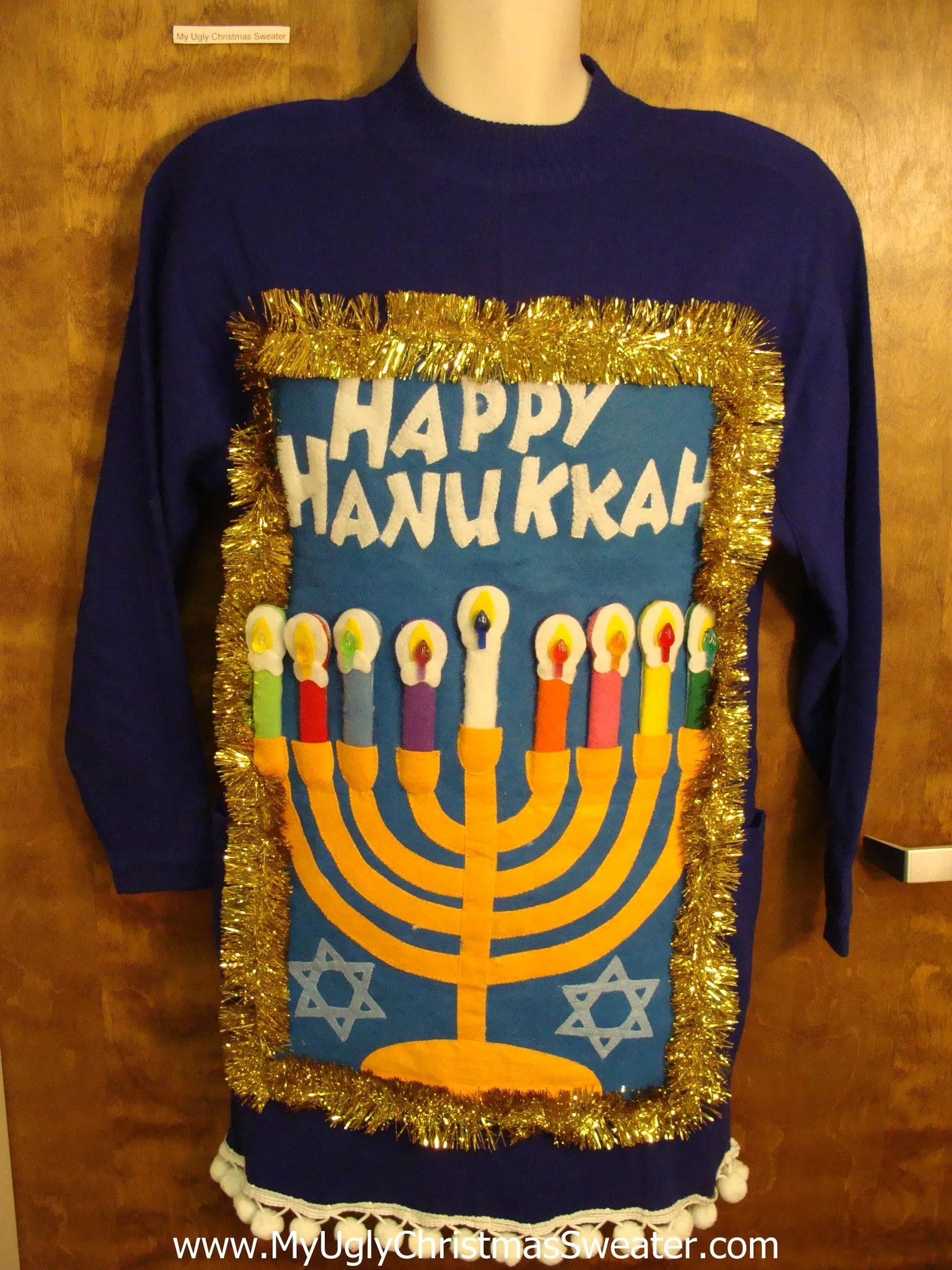 Funny Tacky Hanukkah Sweater Party Dress Size 6