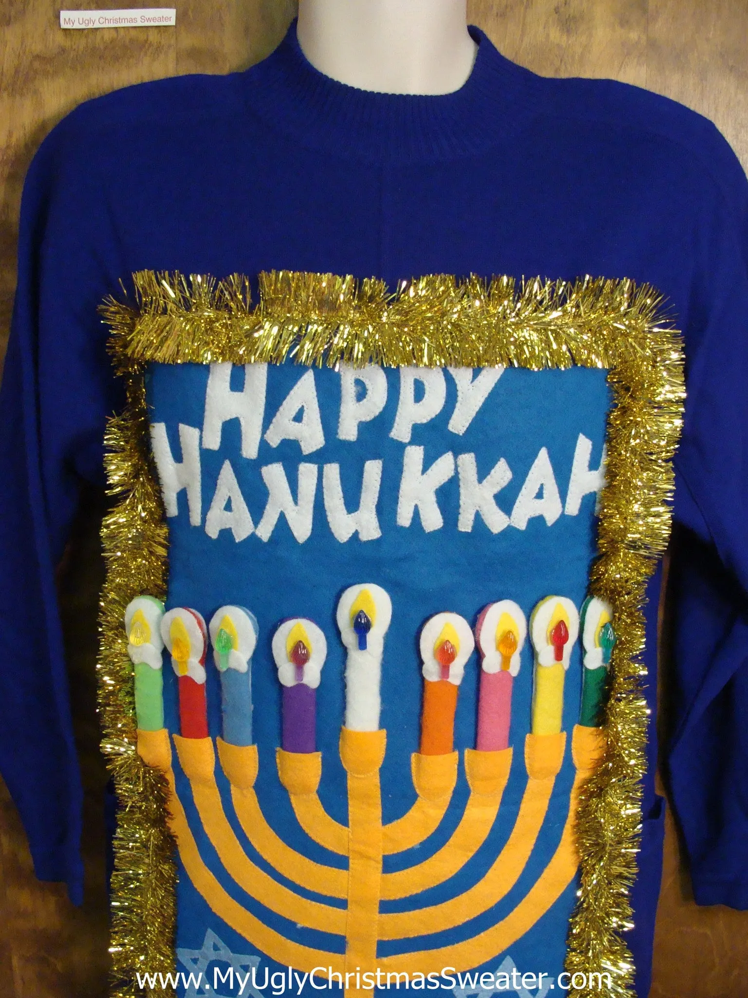 Funny Tacky Hanukkah Sweater Party Dress Size 6