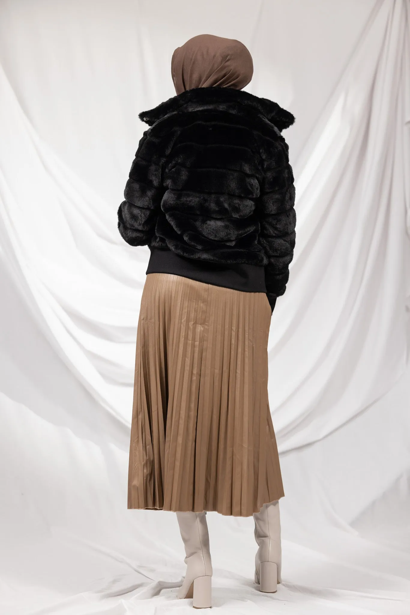 Fur Bomber Jacket