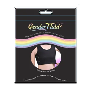 Gender Fluid Chest Binder Black- 3XLarge