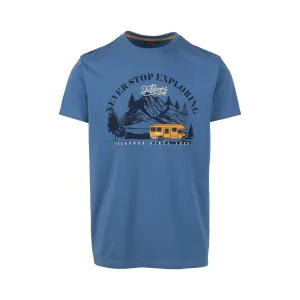 Hemple Men’s Recycled Fabric Tee : Eco-Friendly Denim Blue T-Shirt