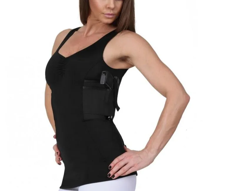 I.S.PRO USA Tactical Shirred Tank Top Gun Holder WGT037 by InstantFigure INC
