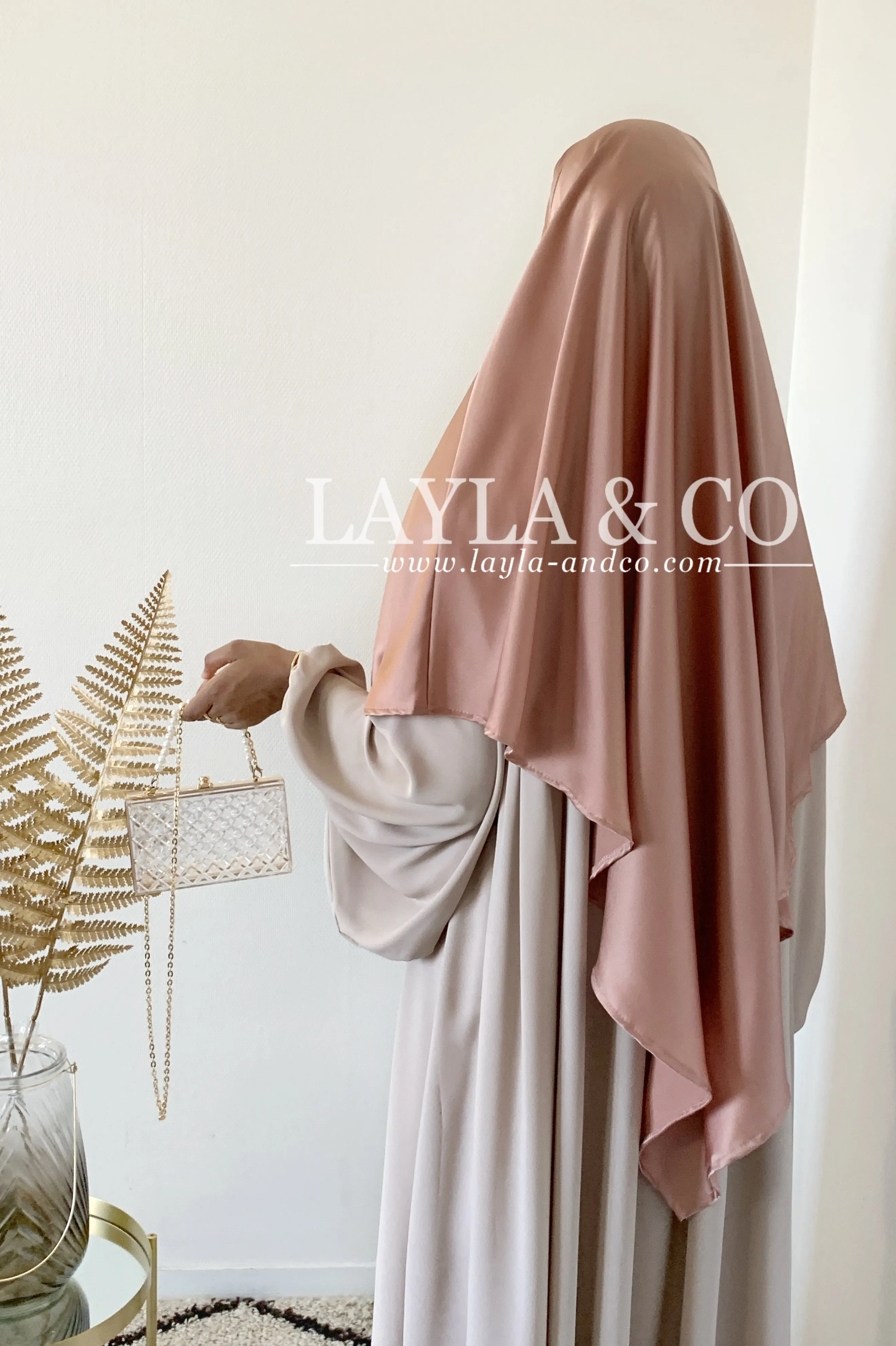 Khimar satiné ( couleurs)
