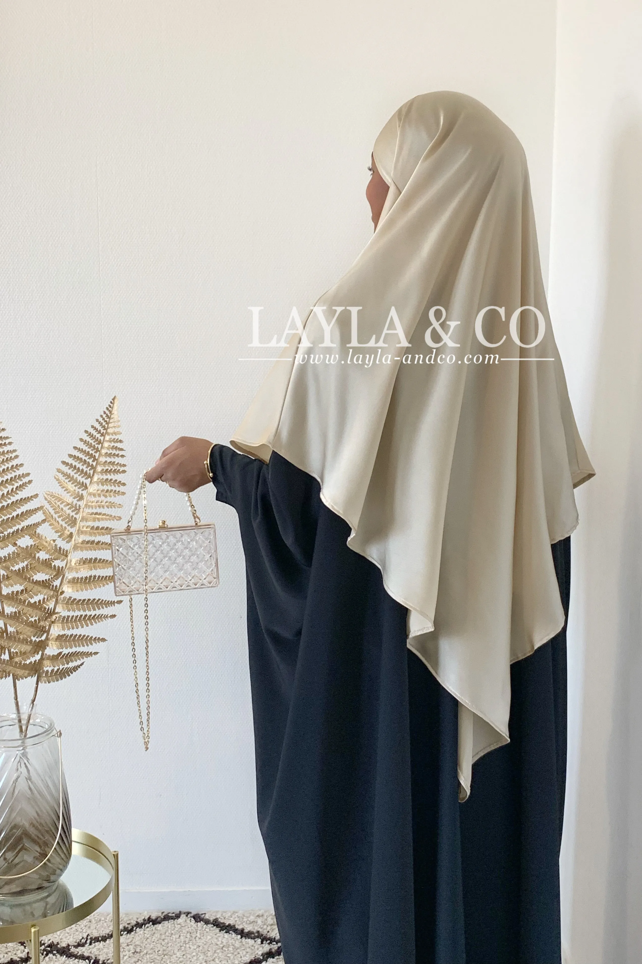 Khimar satiné ( couleurs)