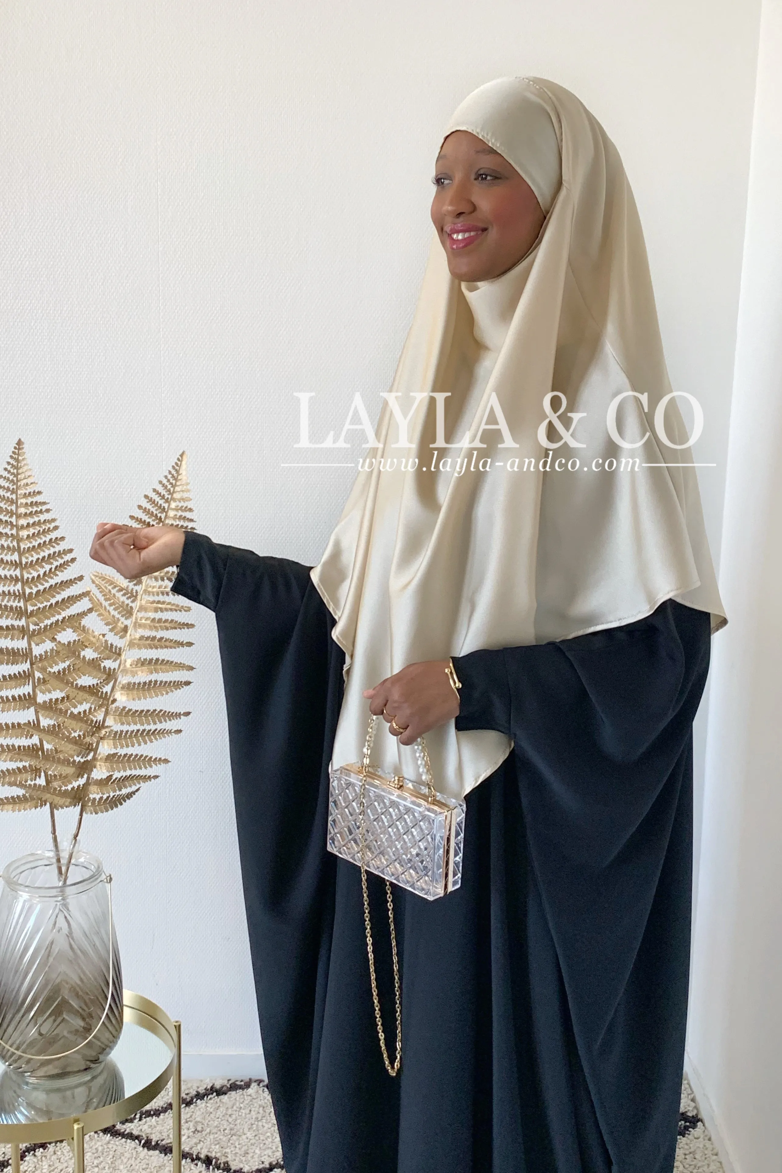 Khimar satiné ( couleurs)