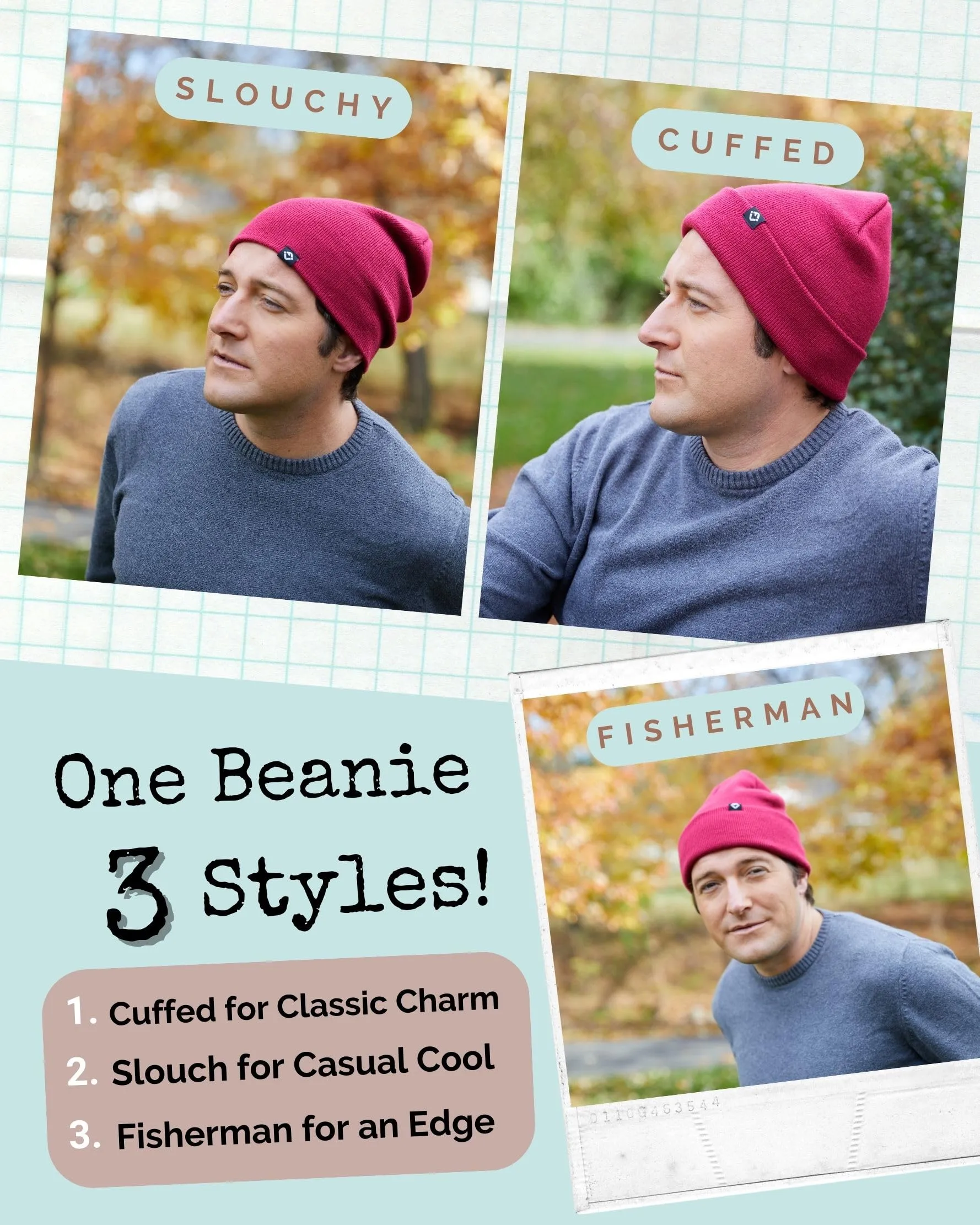 Knit Cuffed Watch Cap Beanie by Funky Junque
