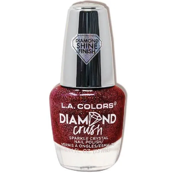 LA Colors Ruby Glass Diamond Crush Polish