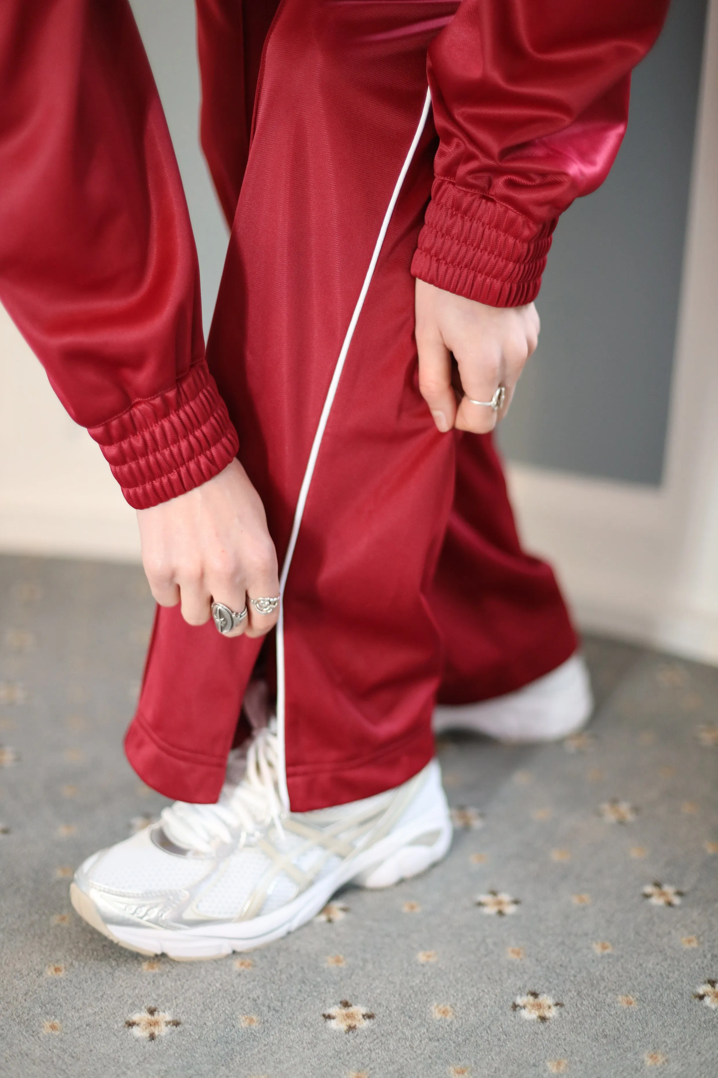Lesliecras Track Pants - Rhubarb Red