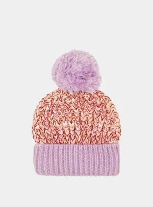 Lolly Beanie Bobble Hat - Lilac