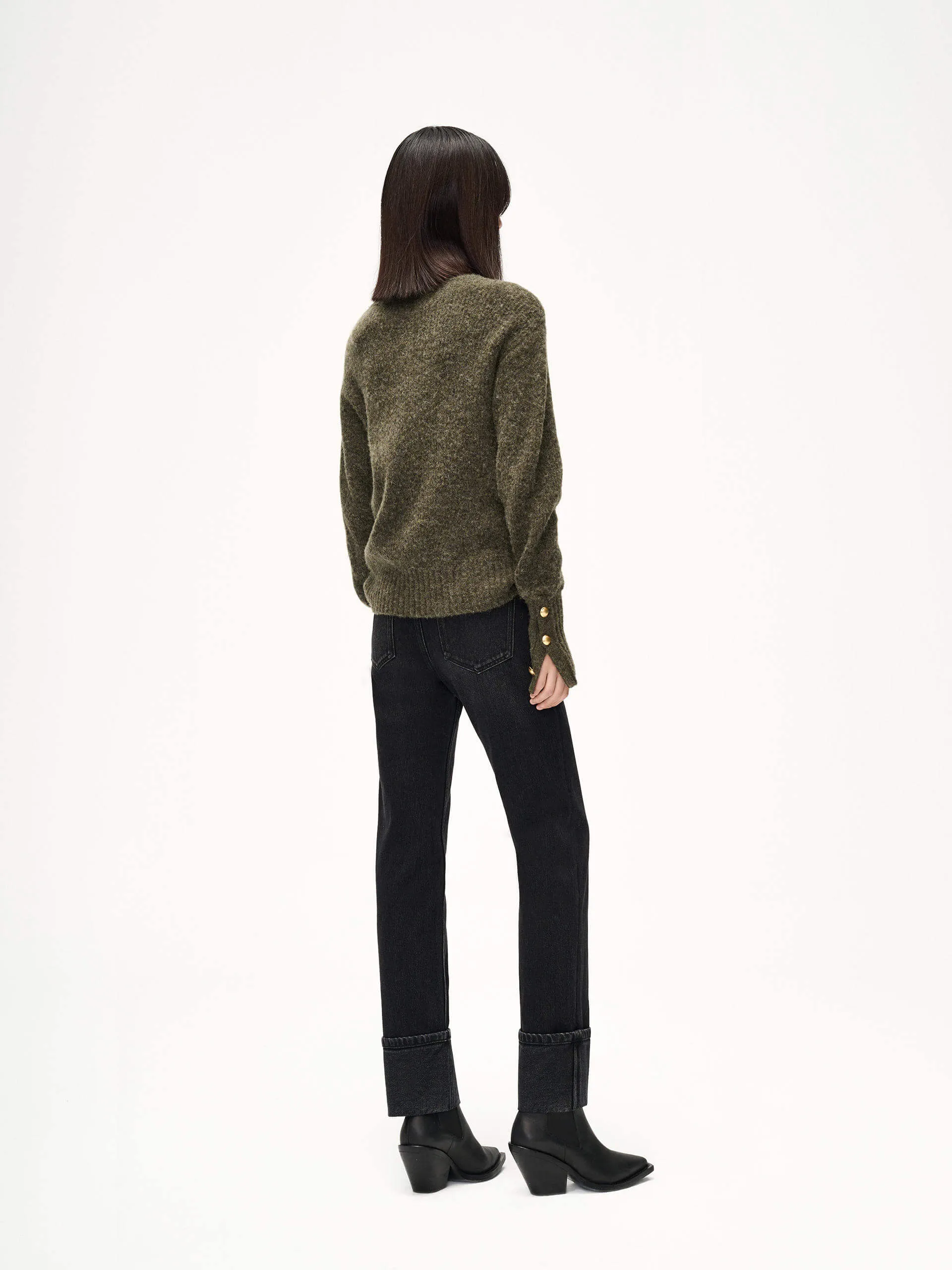 Loose Fit Turtleneck Sweater