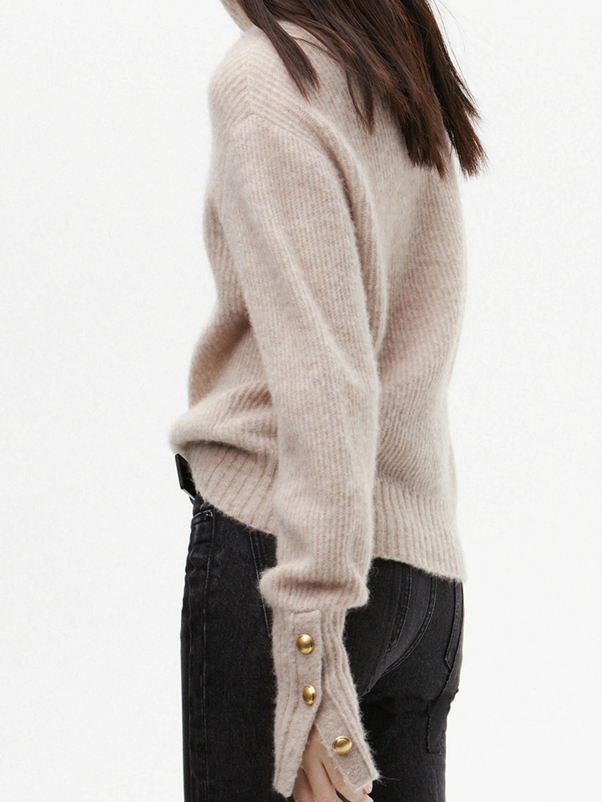 Loose Fit Turtleneck Sweater