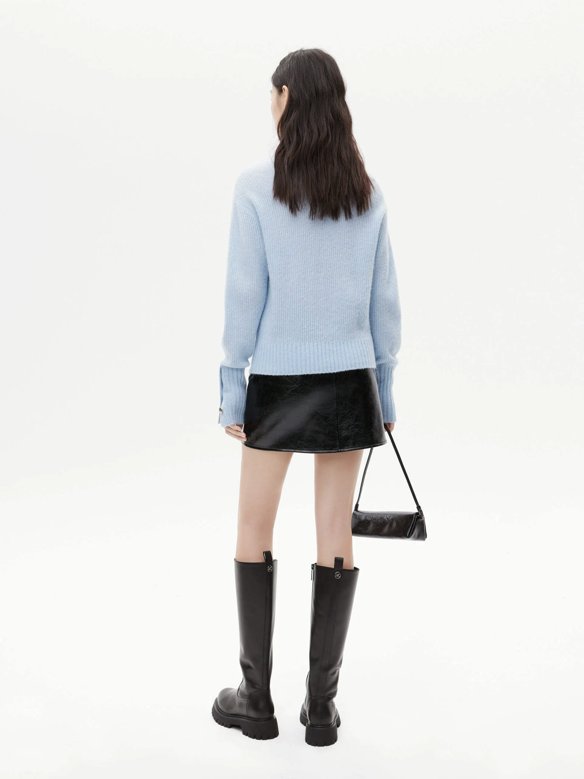 Loose Fit Turtleneck Sweater