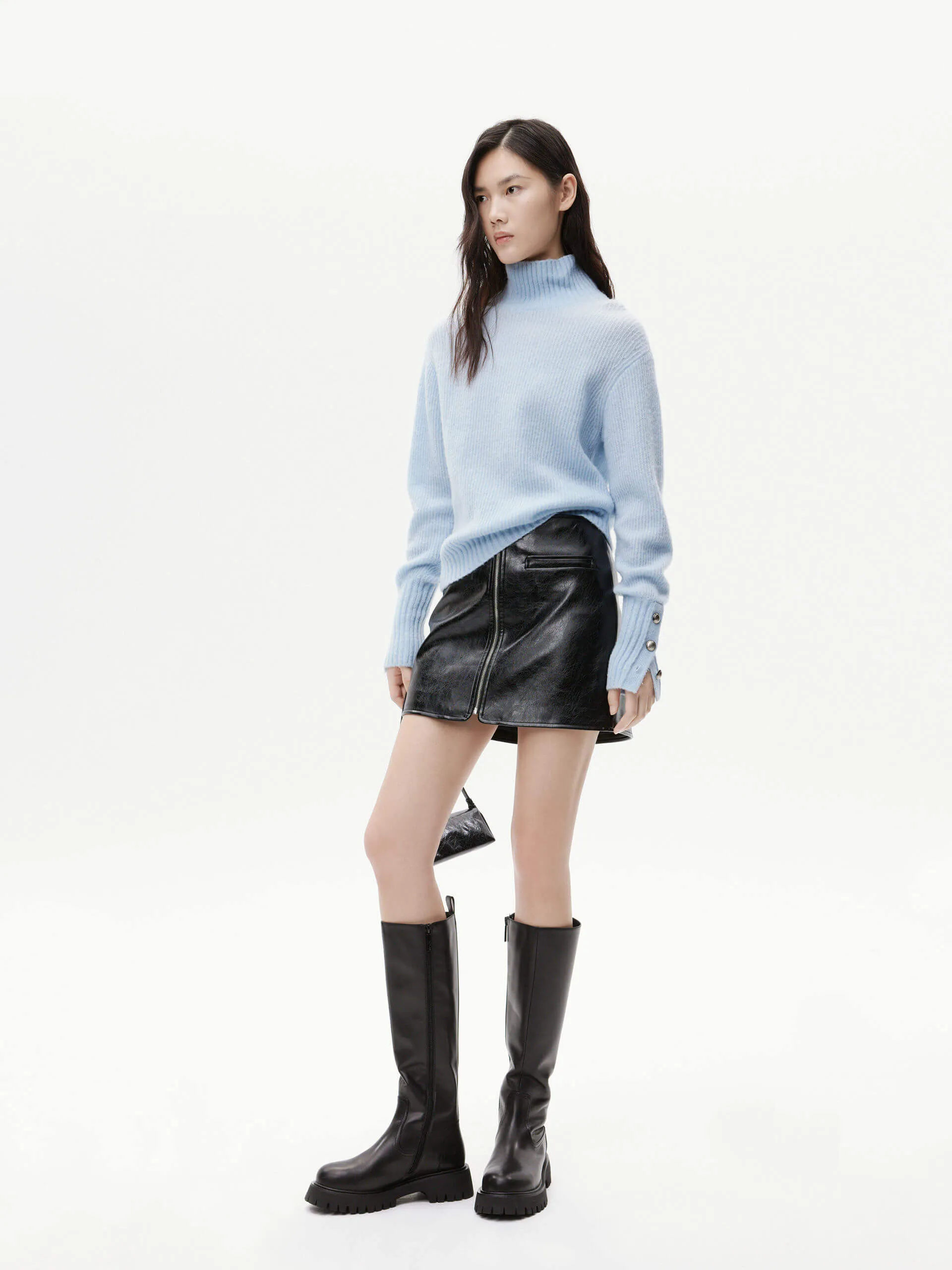 Loose Fit Turtleneck Sweater