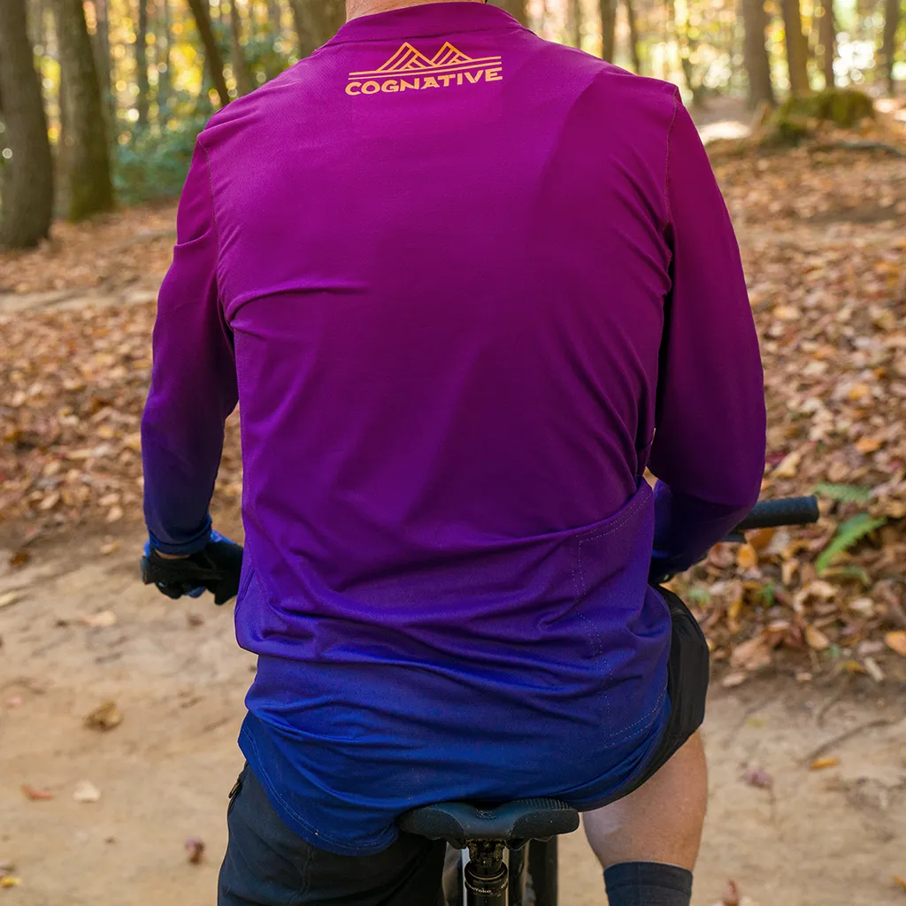 Men's Purple Fade Ion Technical Shirt (Long Sleeve)