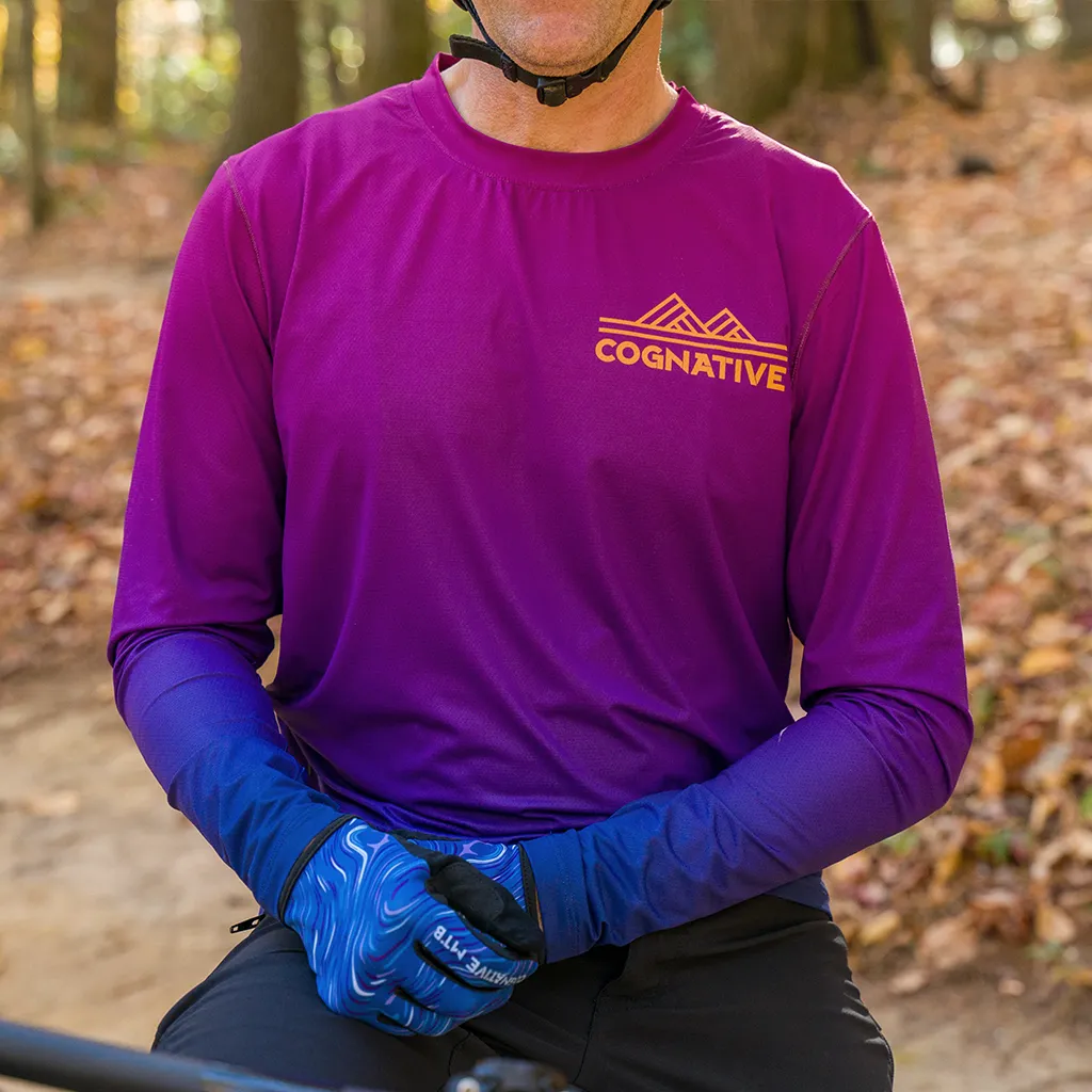 Men's Purple Fade Ion Technical Shirt (Long Sleeve)