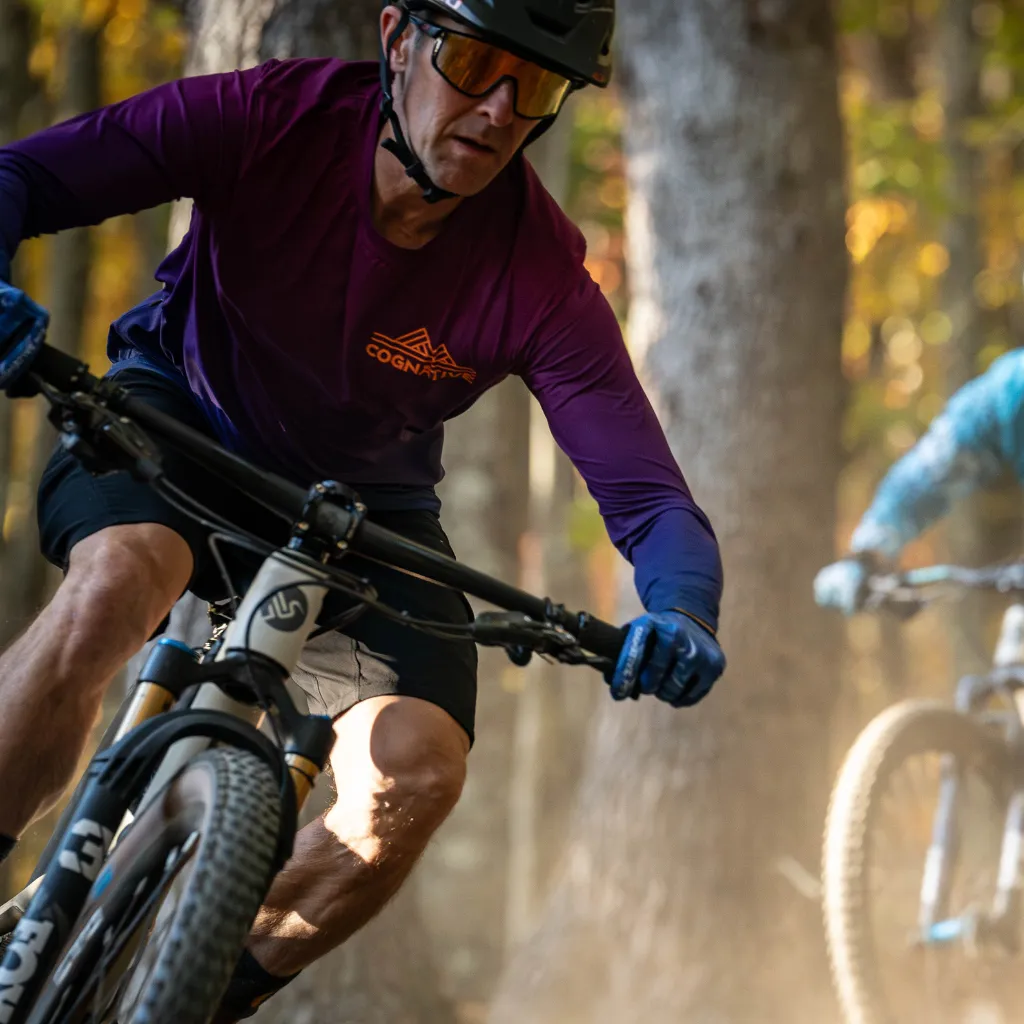 Men's Purple Fade Ion Technical Shirt (Long Sleeve)