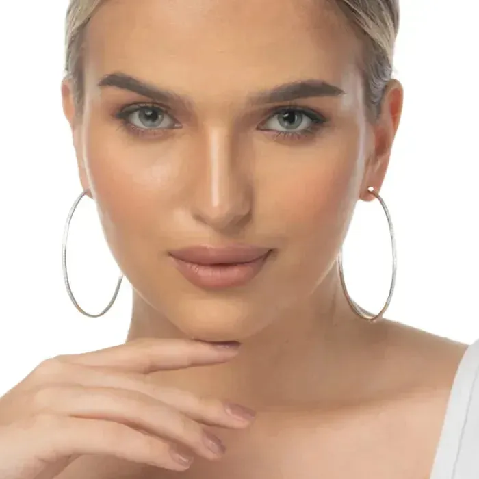 Minimalist Silver Hoops