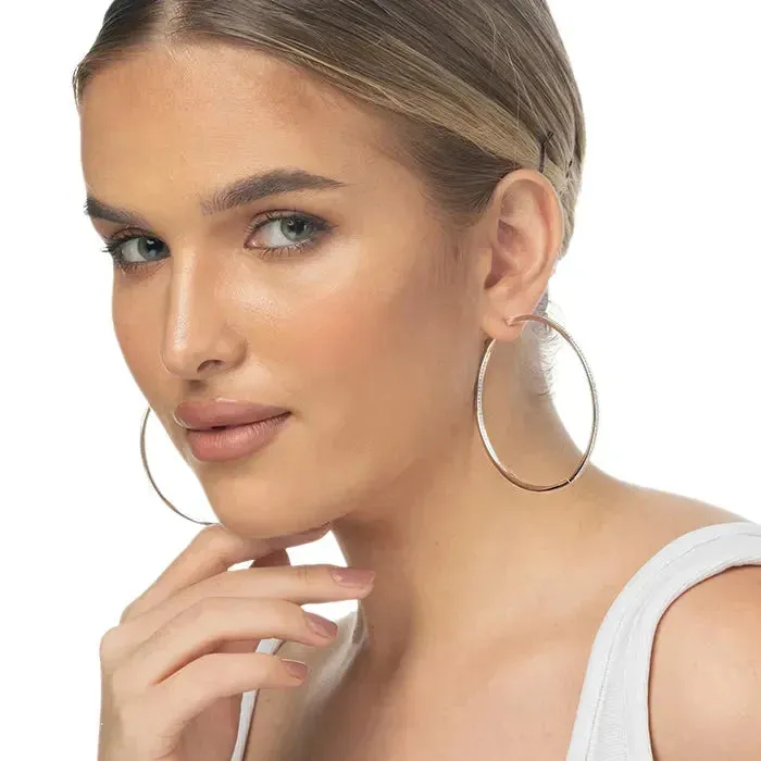 Minimalist Silver Hoops