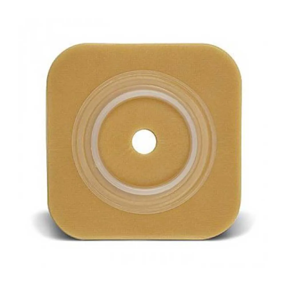 Natura Durahesive Skin Barrier with Cut-to-Fit Opening - Up to 1-1/4" Cut-to-Fit, 1-3/4" Flange, 4" x 4", Box of 10