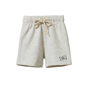 Nature Baby Jimmy Shorts Sweatshirt Knit - Light Grey Marl