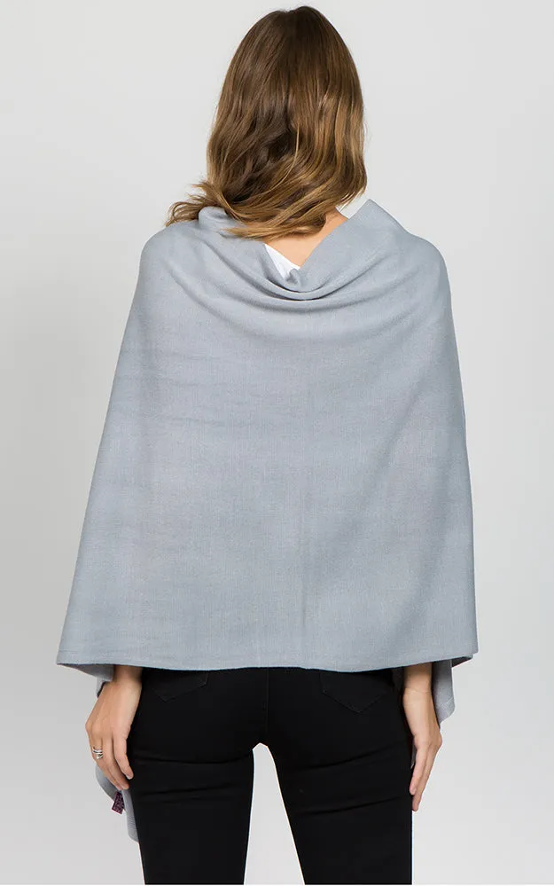 PA8672 Solid Color Basic High Quality Poncho (Color A to L)