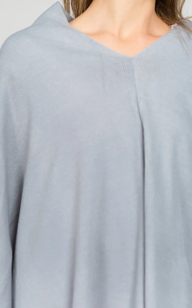 PA8672 Solid Color Basic High Quality Poncho (Color A to L)