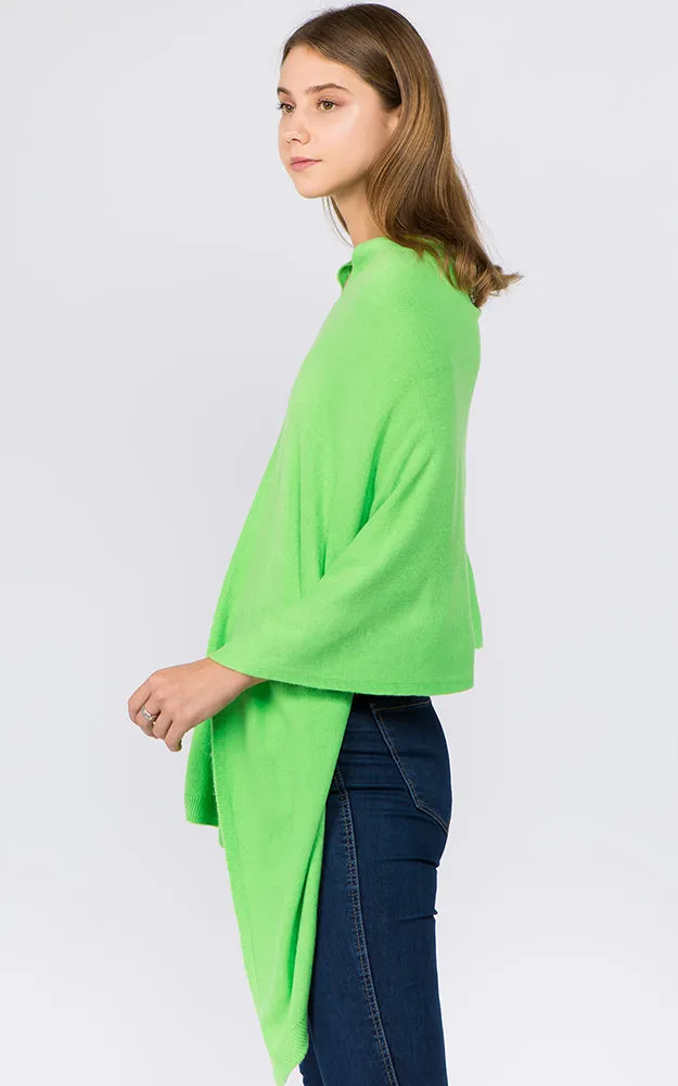 PA8672 Solid Color Basic High Quality Poncho (Color A to L)