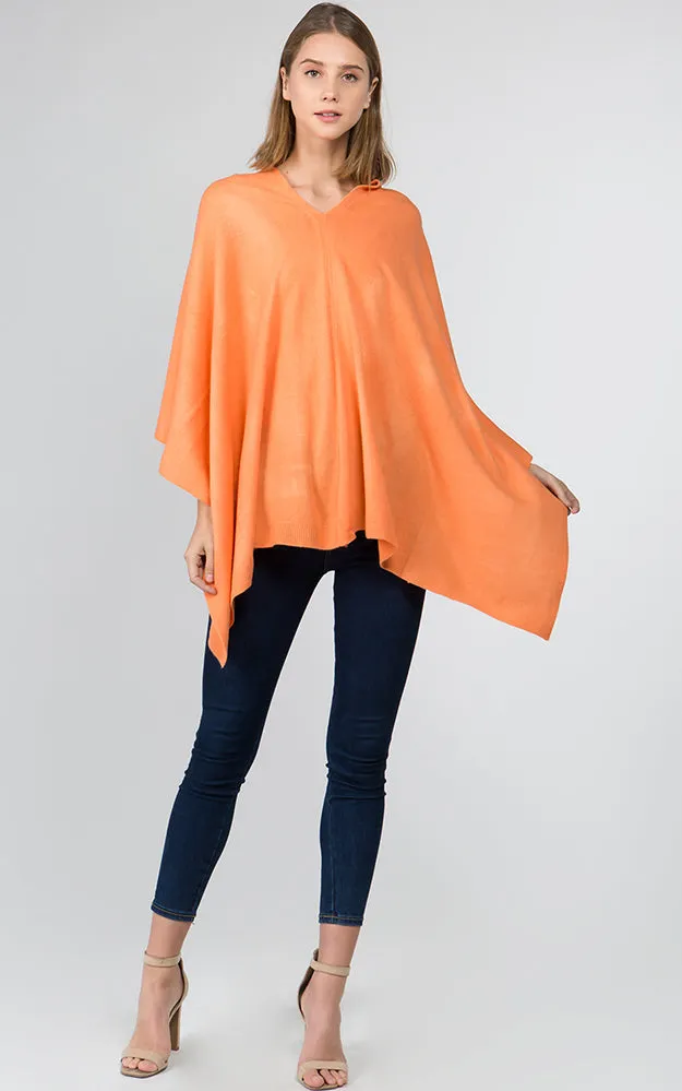 PA8672 Solid Color Basic High Quality Poncho (Color A to L)