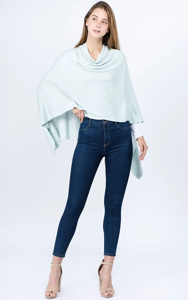 PA8672 Solid Color Basic High Quality Poncho (Color A to L)