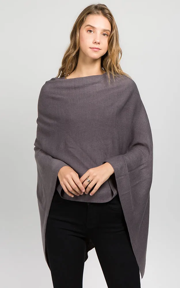 PA8672 Solid Color Basic High Quality Poncho (Color A to L)