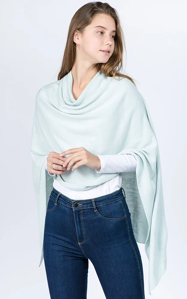 PA8672 Solid Color Basic High Quality Poncho (Color A to L)