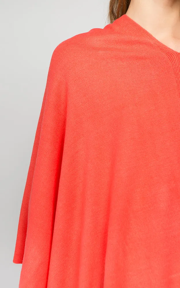 PA8672 Solid Color Basic High Quality Poncho (Color A to L)