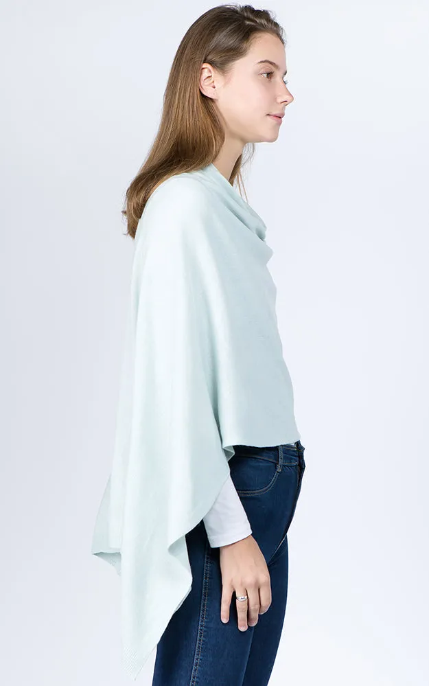PA8672 Solid Color Basic High Quality Poncho (Color A to L)