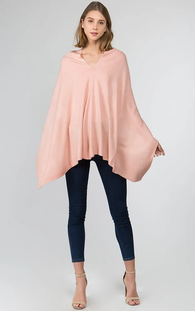 PA8672 Solid Color Basic High Quality Poncho (Color A to L)