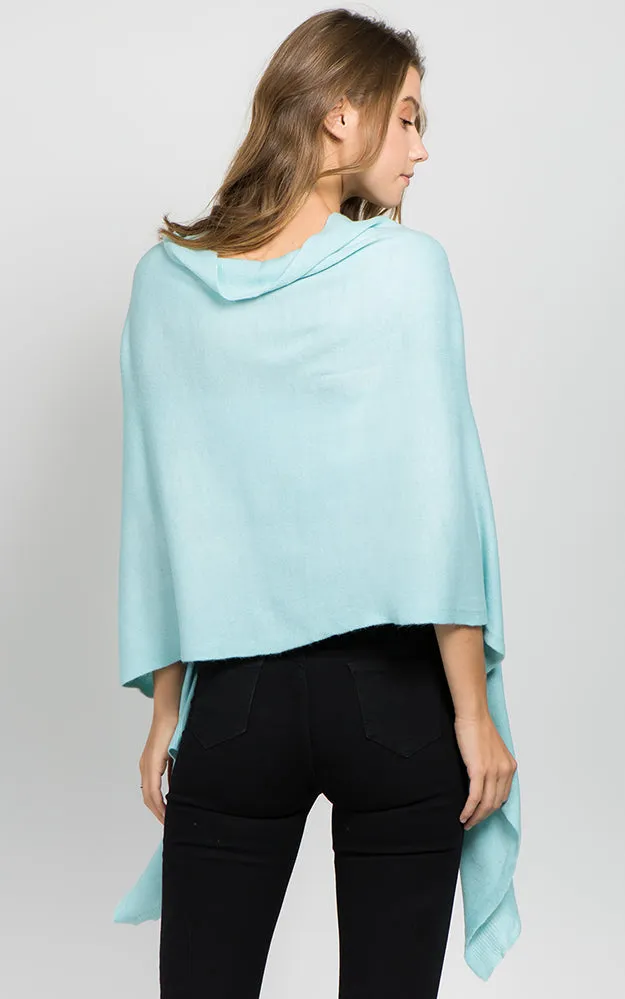 PA8672 Solid Color Basic High Quality Poncho (Color A to L)
